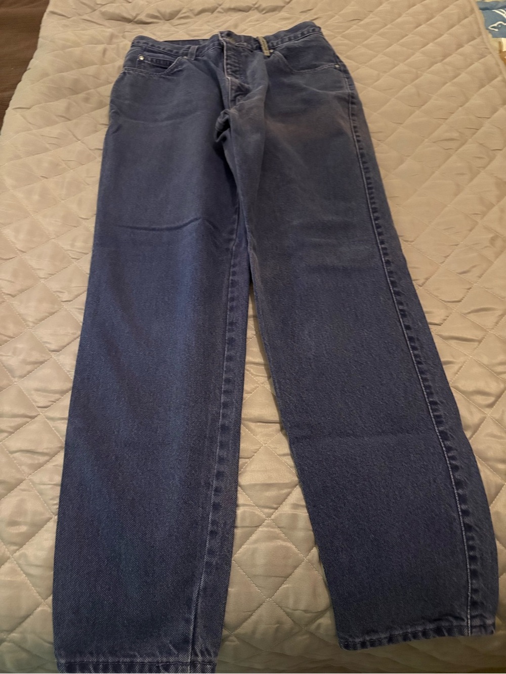 Levi's Women's Vintage 900 series purple jeans.